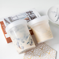 Solutions complètes : Pot en plastique jetable de 16,91 fl oz pour desserts/gelée de plantes médicinales