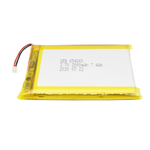 Công suất cao Polymer Pin <span class=keywords><strong>Lithium</strong></span> geb 654060 505068 585460 903759 3.7V 2000mAh LiPo pin với CB MSDS UN38.3 iec62133 - Product Image 6