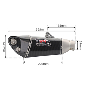 <span class=keywords><strong>Silencieux</strong></span> d'échappement de moto universel 51MM <span class=keywords><strong>Yoshimura</strong></span> R11 Double trou <span class=keywords><strong>silencieux</strong></span> modifié en Fiber de <span class=keywords><strong>carbone</strong></span> pour Cbr250rr Crf150 Mt03 Mt15 - Product Image 2