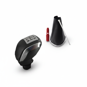 Clio 3 Sport Gear Shift Knob and Gaiter Set 5-Speed <b>Grey</b> <b>Framed</b> Gaiter & Sport Knob (2 Pieces) - Product Image 2