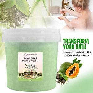 Gelée hydratante pour pédicure Salon Multi Smell Spa Pies, soin des pieds, boîte de soins pour pédicure, comprimés de spa pour les pieds, papaye, thé vert - Product Image 3