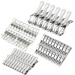 Pinces à linge coupe-vent en acier inoxydable, pinces à linge robustes, pinces multi-tailles pour le séchage domestique - Product Image 5