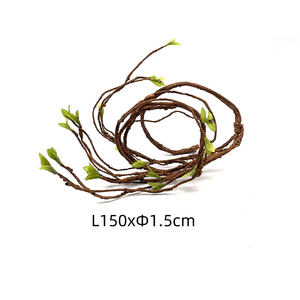 Twisted Long Plant Vines Dschungel Hängende Rebe Dekoration Grünpflanzen Reptilien Terrarium - Product Image 3