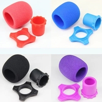Housse de microphone, housse en mousse pour microphone sans fil portable, protection de microphone, manchon en silicone pour tige inférieure, support pour KTV
