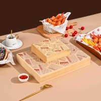 Papier d'emballage alimentaire enduit de PE imperméable et résistant à la graisse pour hamburgers, en-cas et pain