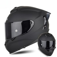 Casque intégral de course moto RUIMING unisexe pour la conduite en extérieur avec double visière, protection de la tête et protection contre la poussière