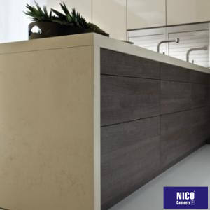 NICOCABINET Gabinetes <span class=keywords><strong>de</strong></span> Cocina Modulares <span class=keywords><strong>de</strong></span> Melamina con Cierre Suave, Diseño <span class=keywords><strong>de</strong></span> <span class=keywords><strong>Isla</strong></span> en Cascada, Grifo y Cajones con Sistema <span class=keywords><strong>de</strong></span> Deslizamiento, Fabricados en Australia - Product Image 4