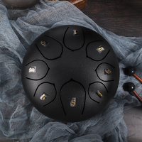 Factory Price Percussion Instrument 6 Inch 8 Tone Handpan Hollow Drum Carbon Steel Tongue Drum