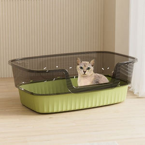 Großhandel Katzenklo Haustierzubehör Große Plastik-Katzenstreu-<span class=keywords><strong>Box</strong></span> - Product Image 2