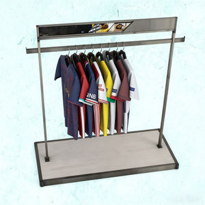 Rak pakaian logam tahan lama bingkai iklan terintegrasi untuk tampilan Promosi - Product Image 4