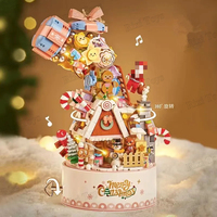 LOZ 1957 NUEVO Kit de Modelo de Arquitectura 3D de Caja Musical de Árbol de Navidad, Ladrillos Miniatura, Regalo para Adultos, 1019 Piezas, Sets de Bloques de Construcción
