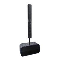 Haut-parleur de colonne à gamme complète, caisson de basses de 4 et 10 pouces, adapté aux conférences et aux performances en direct