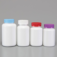 Bouteilles de pilules en plastique de 225 ml, 250 ml, 300 ml, 400 ml, flacon de pilules pharmaceutiques avec bouchon scellé coloré