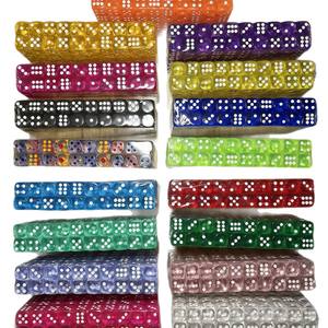 Dés en plastique transparent de 16 mm, 6 faces, pour jeux de société, accessoires pédagogiques, accessoires de jeu, dés en plastique cristallin - Product Image 5