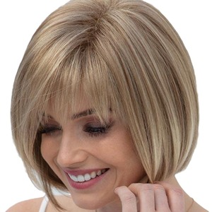 วิกผมบ๊อบสั้นตรงสำหรับ<span class=keywords><strong>ผ</strong></span>ู้หญิง แสกข้าง หน้าม้าปัดข้าง ใยสังเคราะห์ <span class=keywords><strong>ผ</strong></span>ลิตด้วยเครื่องจักร ไม่มีเชือก<span class=keywords><strong>ผ</strong></span>ูก แบบยุโรปอเมริกัน - Product Image 5