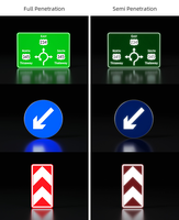 Señales de Tráfico LED Impermeables para Guía e Información, Señales para Carreteras