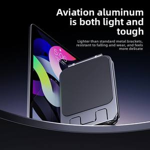 Support pliable en alliage d'aluminium pour tablette PC, iPad, support de téléphone portable réglable et portable, support universel pour visionnage de la télévision en <span class=keywords><strong>direct</strong></span> - Product Image 3