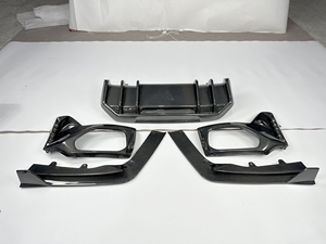5 Piezas de Difusor Trasero Estilo FD de Fibra de Carbono con Divisores para <span class=keywords><strong>BMW</strong></span> G20 G28 <span class=keywords><strong>LCI</strong></span> 330i M340i <span class=keywords><strong>2023</strong></span>-2026, Kit de Carrocería con Divisor de Parachoques Trasero - Product Image 3