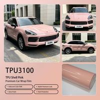 Film de protection souple TPU rose dynamique, anti-UV 90%, application à l'état humide, épaisseur 7,5 MIL, qualité américaine, pour covering automobile
