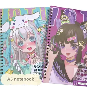 DHF014 Neuankömmling Anime A5 Notizbuch ins hohe Erscheinung niveau Studenten Briefpapier Tagebuch Hand Notizblock Großhandel