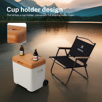 HOMFUL Vente en gros 24 30 38 45 52 70QT Usine Personnalisée Couleur Glacière à roues Glacière Chariot Voiture Extérieur Glacière