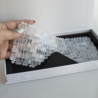 Masque pour les yeux en pierre de jade, masque pour les yeux en pierres précieuses, couvre-yeux, masseur facial, fournisseur de spa capillaire - Quartz rose, cristal d'améthyste violette, transparent