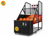 Machine de basket-ball d'arcade LED Shoot & Score 265x100x260 cm pour centre commercial FEC