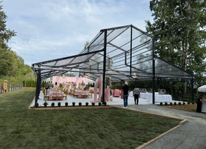 Carpa de Boda de Lujo <span class=keywords><strong>Guyun</strong></span>, Diseño de Estructura de Aluminio Negro, Carpa para Eventos tipo Atrio para 200 a 500 Personas - Product Image 2
