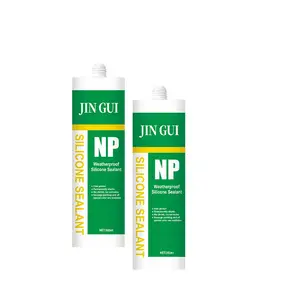 JINGUI MSDS Color plata Tambores Azulejos Techos de vidrio Canalón Sellador de silicona neutral general