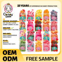 Fabrieksdirecte verkoop Halal/Kosher kauwgom snoep groothandel zuur fruit smaak gummy snoepjes bonbons lollies caramelo