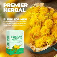 Thé pour la prostate WELLBODY Chinaherbs à base d'herbes naturelles, favorise la santé de la prostate, avec emballage en boîte et en sachet