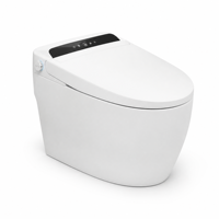 Toilette intelligente Pulse avec télécommande, évacuation en S, siège chauffant, double chasse, personnalisable, bouclier en mousse OEM inclus