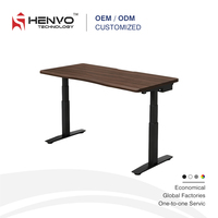 Bureau debout pour immeuble de bureaux, en acier, à double moteur, ergonomique, extensible, réglable en hauteur, anti-collision, montage facile, design contemporain