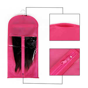 Bolsas de Almacenamiento para Pelucas y Prendas con Percha de Madera, Bolsa para Cabello - Product Image 2