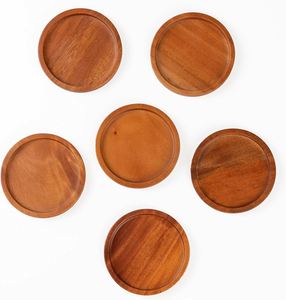 Factory <b>Cup</b> <b>Mat</b> Bulk Natural Wooden Classic Coasters Laser Engraving Custom Logo Custom Color Eco-Friendly Promotion Gift Stock - Product Image 6