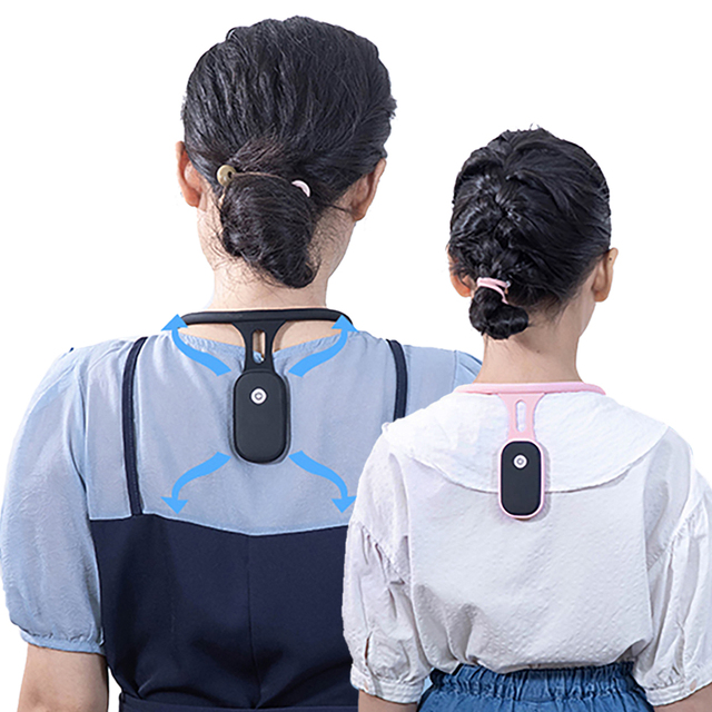 Neck Fix Sitting Support Device Vibrates Sensor Intelligent Induction Smart Posture Corrector Reminder