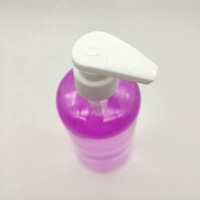 Flacon distributeur vide de 300 ml en plastique transparent PET pour désinfectant pour les mains ou savon liquide, avec pompe pulvérisatrice, forme Boston