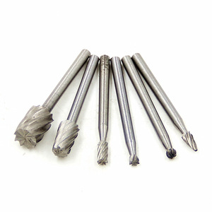 Juego de 6 limas rotativas cónicas de acero de alta velocidad para carpintería, bricolaje, lijado y recorte con herramientas eléctricas - Product Image 1