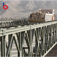 Pont Bailey en acier robuste à prix d'usine chinois avec services de soudage et de découpe pour la traversée de rivières et une utilisation temporaire