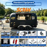 Luxe nieuw design foodtruck voor groenteverwerking, pinda's, fruit, donuts, aardbeien, acai, te koop