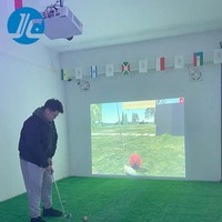 Projection interactive Putting Green avec compensation de pente Tech et Modes de simulation de pluie