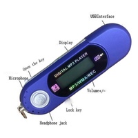 Reproductor MP3 MP4 digital de 8GB Con altavoz incorporado de audio HiFi y puerto para auriculares con música Hi-Fi Radio FM Grabadora de voz