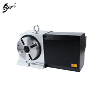 Table rotative CNC Tiger 125 mm à 4ème axe, importée de Taïwan, avec double engrenage à vis sans fin et frein pneumatique, pour indexage