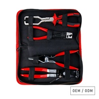 Kit de 4 pinces à collier pour flexibles automobiles, outil de démontage de colliers de conduites de refroidissement et de carburant avec déclencheur réglable