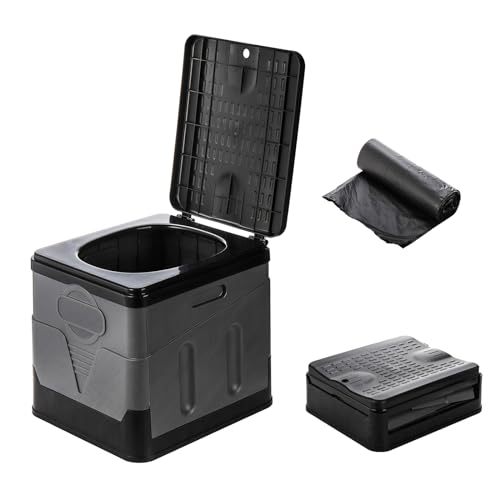 Large Capacity Portable Camping Outdoor Composting Toilet Starter Kit Toilet Mini Toilet Porta Potty for Emergency
