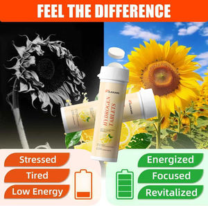 أقراص فوارة بنكهة الليمون تحتوي على الهيدروجين والريسفيراترول المغناطيسي والكرياتين والليوسين والفيتامينات، مكملات غذائية OEM/ODM - Product Image 3