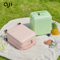Valise rose légère Spinner Wheels Bagages de voyage pour enfants Bagages à main de 14 pouces