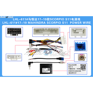 Untuk MAHINDRA SCORPIO 2017-2019, Radio Mobil Android, Kotak Canbus Decoder, Kabel Harness Penghubung, Adaptor Kabel Daya MA01.10 - Product Image 2