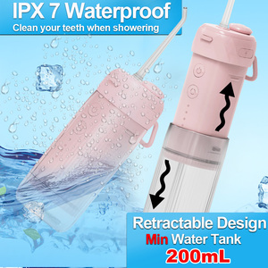 200mL Mini Portable USB C Soie Dents Nettoyage <span class=keywords><strong>Jet</strong></span> Dentaire Pick Électrique Enfant Waterflosser <span class=keywords><strong>Oral</strong></span> Irrigator Enfants Water Flosser - Product Image 3