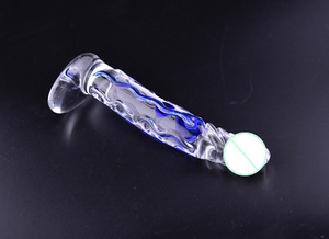 Realistische klare Penis Glas Dildo Stick Frauen Pussy Spielzeug